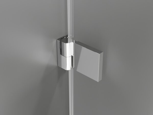 Mexen, Mexen Lunar-B Otočné ľavé sprchové dvere 60 cm, transparentné, chróm - 832-060-000-01-00-L