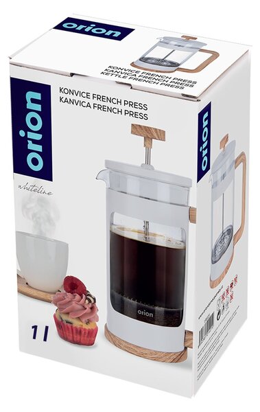 Kanvička french press WHITELINE 1 l