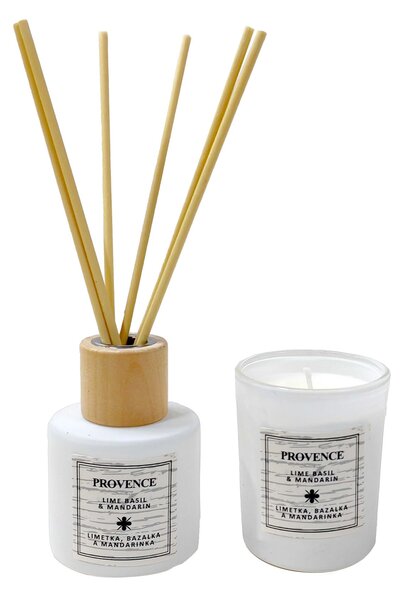 Darčeková sada Lime Basil Mandarin PROVENCE sviečka a difuzér