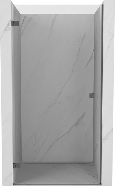 Mexen, Mexen Lunar-B Otočné ľavé sprchové dvere 60 cm, transparentné, pištoľový kov - 832-060-000-95-00-L