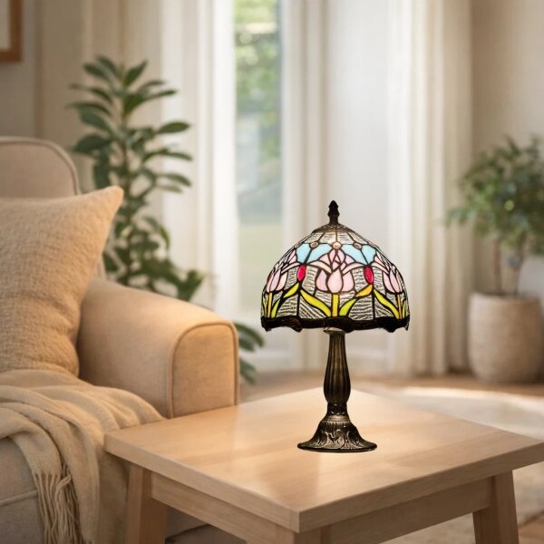 Brilagi - Tiffany vitrážová stolná lampa LORAS 1xE14/40W/230V