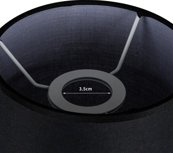 Brilagi - Tieňidlo na stolnú lampu TABLON E27, priemer 14 cm, čierna