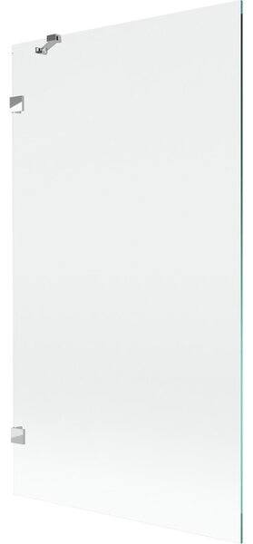 Mexen, Mexen Lunar 1-krídlová vaňová zástena 100 x 150 cm, transparentná, chróm - 897-100-000-01-00