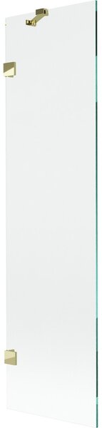 Mexen, Mexen Mesačná 1-krídlová vaňová zástena 50 x 150 cm, transparentná, zlatá - 897-050-000-50-00