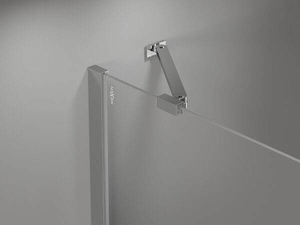 Mexen Mist-H, 1-krídlové sprchové dvere ľavé 70 cm, číre sklo, chrómový profil, 8A5-070-000-01-00-L
