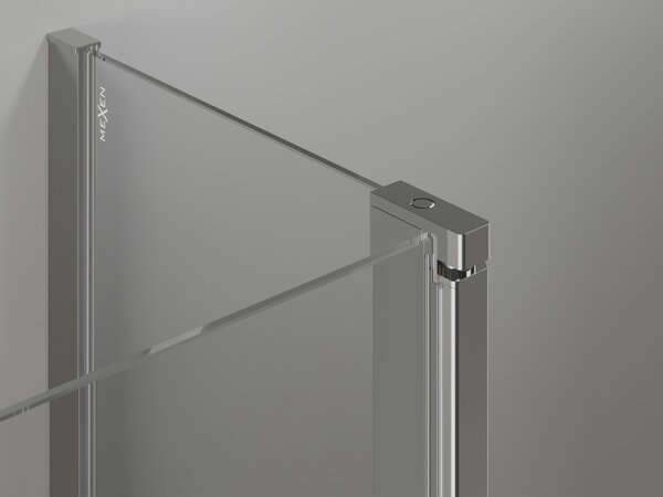 Mexen MIST, 1-krídlové sprchové dvere (1d+1s) 70x200 cm, 6mm číre sklo, chrómový profil, 8A4-070-000-01-00