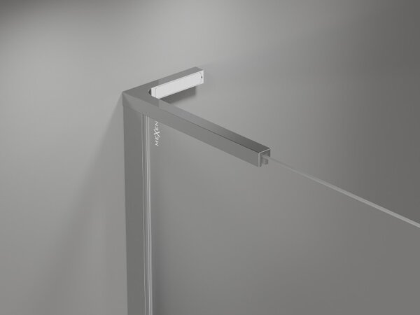 Mexen, Mexen Mist L Otočné sprchové dvere 95 cm, priehľadné, chróm - 8A4L-095-000-01-00