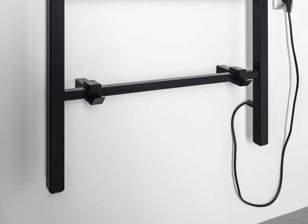 Sapho Sapho, BARBO elektrický sušiak uterákov, hranatý, 600x1600mm, 160 W, čierna mat, BB906