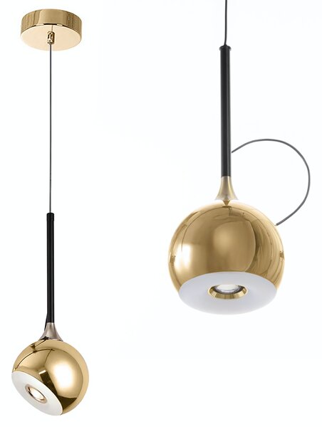 Toolight Toolight, LED závesné svietidlo G086-1CP, zlatá, OSW-09703
