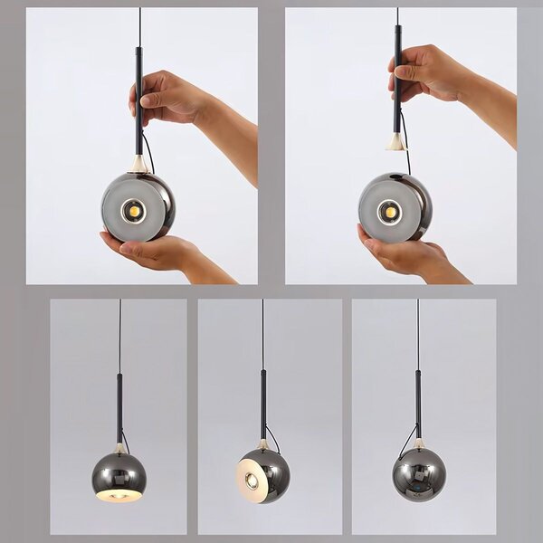 Toolight Toolight, LED závesné svietidlo G086-1CP, zlatá, OSW-09703