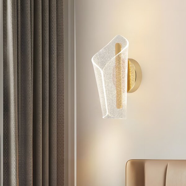 Toolight Toolight, LED nástenné svietidlo, 5W, 4000K, 500lm, G030-W, zlatá, OSW-00692