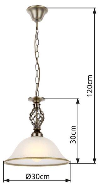 Globo 60208H závesné stropné svietidlo Odin 1x60W | E27