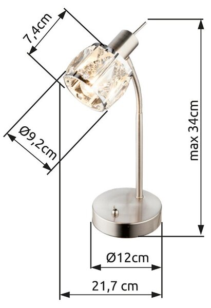Globo 54356-1T stolná lampička Kris 1x40W | E14