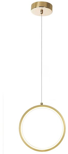 Toolight Toolight, LED závesné svietidlo 7W, 4000K, 500lm, G112-CP, zlatá, OSW-09707