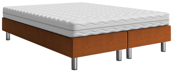 Mirjan24 Čalúnená manželská posteľ Estelle B, Dostupné poťahy: ekokoža Soft 011 (čierna), Rozmer postele: 140x200 5903211020247
