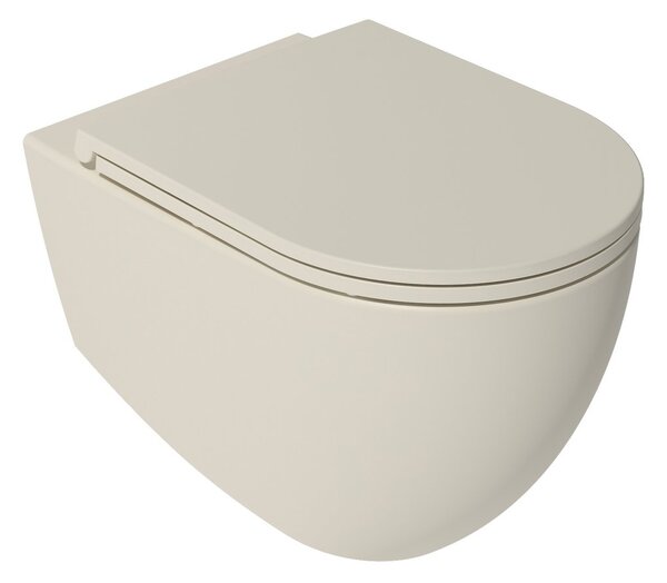 Isvea Isvea, INFINITY závesná WC misa, Rimless, 36,5x53cm, Ivory, 10NF02005-2K
