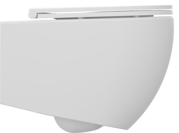 Isvea Isvea, INFINITY závesná WC misa, Rimless, 36,5x53cm, matná biela, 10NF02005-2L
