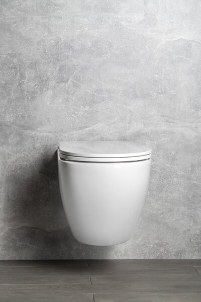 Isvea Isvea, INFINITY závesná WC misa, Rimless, 36,5x53cm, biela, 10NF02005