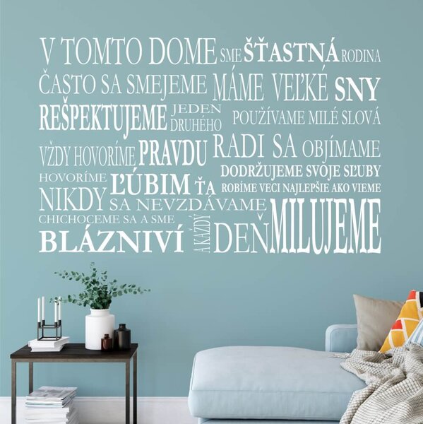 INSPIO-výroba darčekov a dekorácií - Samolepka - Domov II
