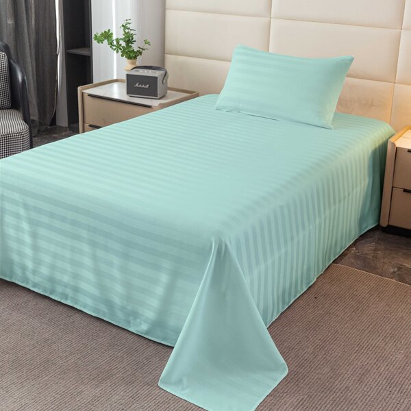 Hotelová plachta z mikrovlákna 140x240 cm a obliečka na vankúš 50x70 cm JASMINE, mentolová Typ zapínania: Hotelové vrecko