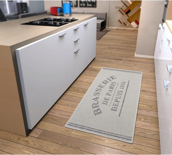 Sivý/krémovobiely behúň 62x150 cm Cucina – Hanse Home