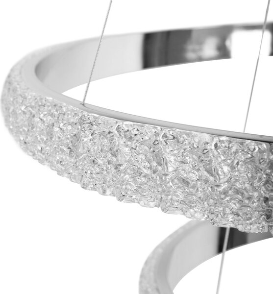 Toolight Toolight, LED závesné osvetlenie 63cm, 80W, G046-2CP, chrómová, OSW-06314