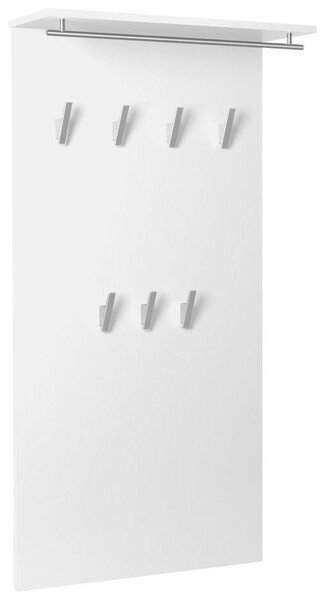 VEŠIAKOVÝ PANEL, biela, 60/110,6/20,9 cm MID.YOU - Vešiakové steny, Online Only