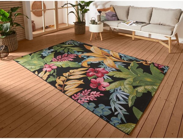 Čierny vonkajší koberec 80x165 cm Flair – Hanse Home
