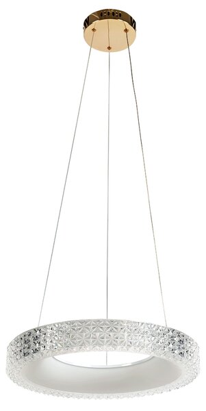 Toolight Toolight, LED závesné osvetlenie 40cm, 24W, 4000K, MS001-CP, ružové zlato, OSW-09610
