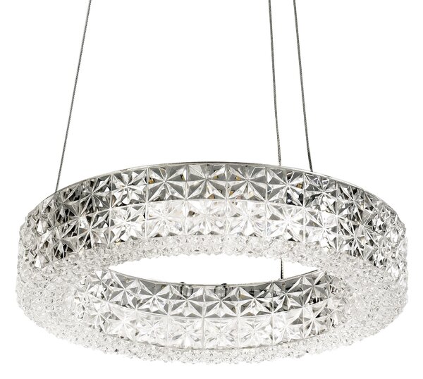 Toolight Toolight, LED závesné osvetlenie 28cm, 12W, 4000K, MS003-CP, chrómová, OSW-09613