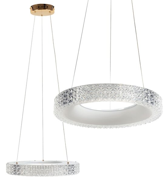 Toolight Toolight, LED závesné osvetlenie 40cm, 24W, 4000K, MS001-CP, ružové zlato, OSW-09610
