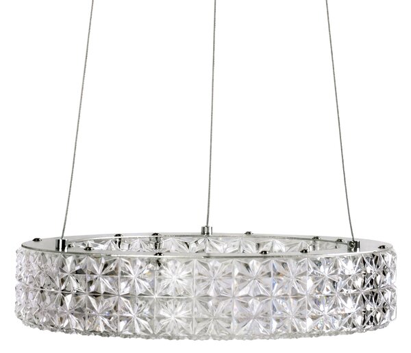 Toolight Toolight, LED závesné osvetlenie 28cm, 12W, 4000K, MS003-CP, chrómová, OSW-09613
