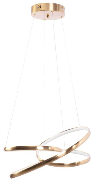 Toolight Toolight, LED závesné svietidlo 50cm, 32W, G005-CP, zlatá lesklá, OSW-09746