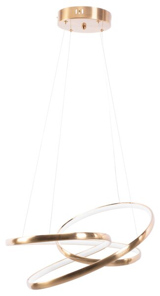 Toolight Toolight, LED závesné svietidlo 50cm, 32W, G005-CP, zlatá lesklá, OSW-09746