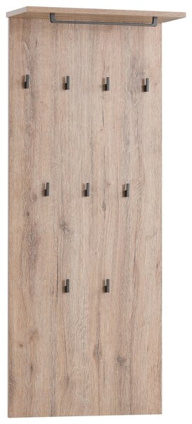 VEŠIAKOVÝ PANEL, divoký dub, 50/110,6/20,9 cm MID.YOU - Vešiakové steny, Online Only