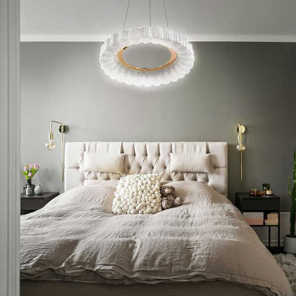 Toolight Toolight, LED stropné svietidlo 40cm, 24W, 4000K, 2500lm, MS018-CP, ružové zlato, OSW-09630