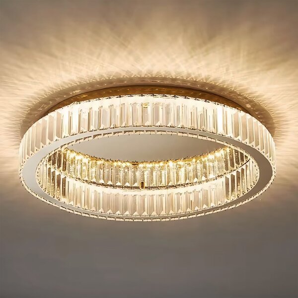 Toolight Toolight, stropné svietidlo 50cm, 30W, 4000K, 1400lm, APP1722-C, zlatá matná, OSW-09303
