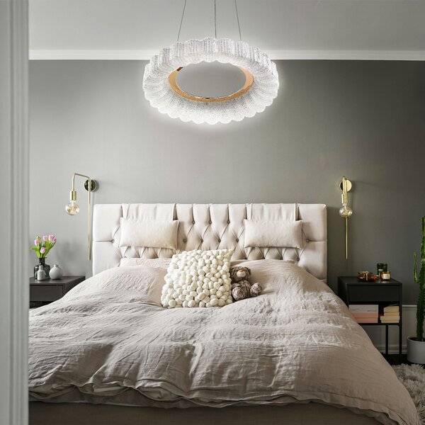 Toolight Toolight, LED stropné svietidlo 40cm, 24W, 4000K, 2500lm, MS018-CP, ružové zlato, OSW-09630