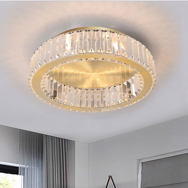 Toolight Toolight, stropné svietidlo 50cm, 30W, 4000K, 1400lm, APP1722-C, zlatá matná, OSW-09303