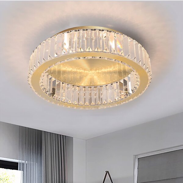 Toolight Toolight, stropné svietidlo 50cm, 30W, 4000K, 1400lm, APP1722-C, zlatá matná, OSW-09303