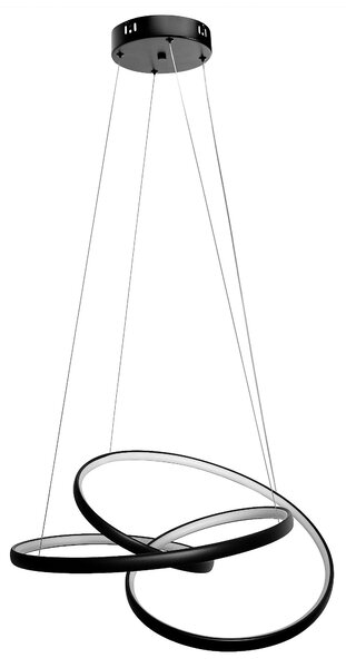 Toolight Toolight, LED stropné svietidlo 50cm, 32W + diaľkové ovládanie, G006-CP, čierna, OSW-09747
