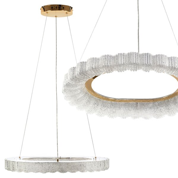 Toolight Toolight, LED závesné svietidlo 60cm, 40W, 4000K, MS019-CP, ružové zlato, OSW-09631