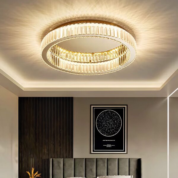 Toolight Toolight, LED stropné svietidlo 60cm, 36W, 4000K, 1680 lm, APP1723-C, zlatá lesklá, OSW-09304