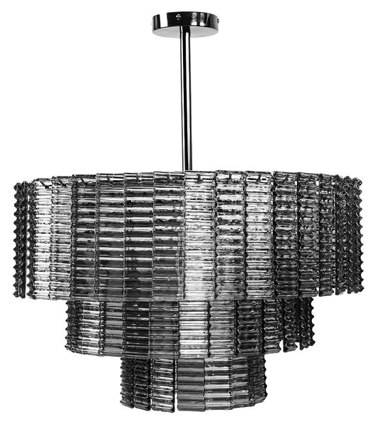 Toolight Toolight, závesné stropné svietidlo 62cm, 8xE14, APP1678-8CP, šedá, OSW-09313