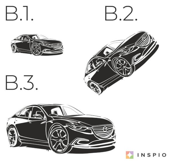 INSPIO-textilná prelepiteľná nálepka - INSPIO-výroba darčekov a dekorácií - Nálepka na stenu - Mazda
