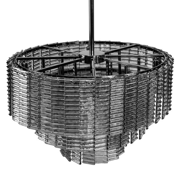 Toolight Toolight, závesné stropné svietidlo 62cm, 8xE14, APP1678-8CP, šedá, OSW-09313