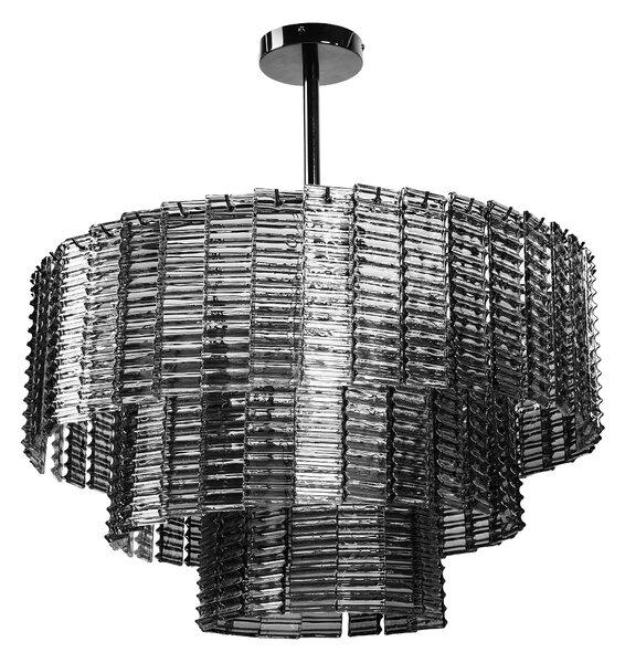 Toolight Toolight, závesné stropné svietidlo 62cm, 8xE14, APP1678-8CP, šedá, OSW-09313