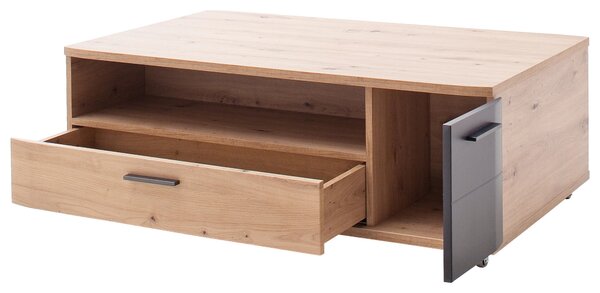 KONFERENČNÝ STOLÍK, antracitová, farba duba, kompozitné drevo, 115/70/42 cm Livetastic - Stolíky do obývačky, Online Only