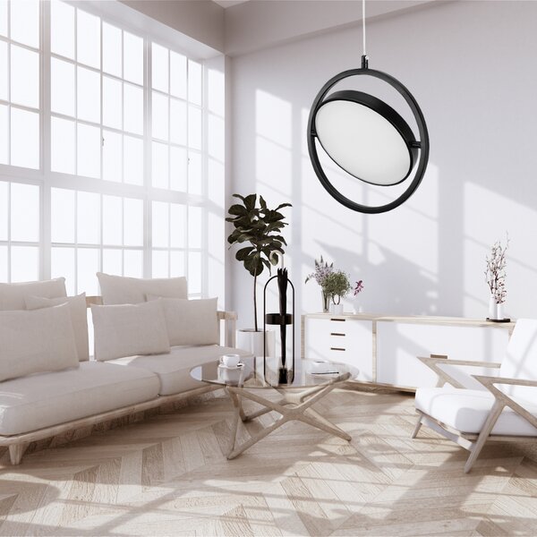 Toolight Toolight, LED závesné svietidlo 26cm, 5W, 4000K, APP1790-CP, čierna, OSW-06067