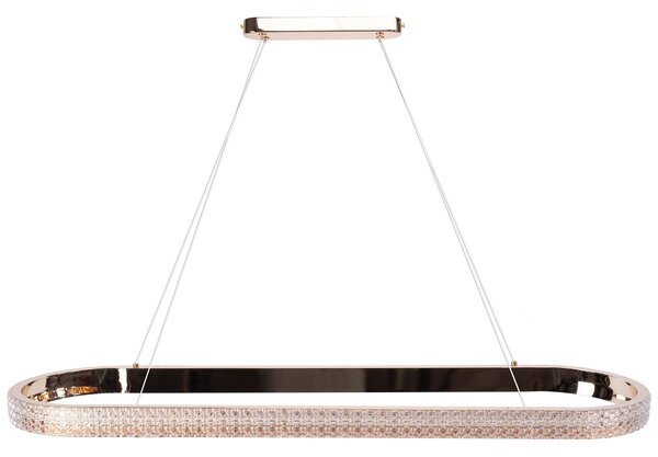 Toolight Toolight, LED závesné svietidlo 90cm APP1751-CP, zlatá lesklá, OSW-06065
